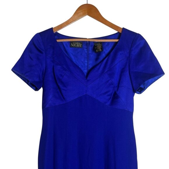 Liz Claiborne night‎ navy vintage evening dress - Picture 2 of 10